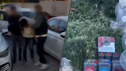Koku tüm mahalleyi sardı! Giyim mağazası uyuşturucu serası çıktı