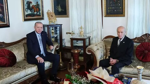 Cumhurbaşkanı Erdoğan ve Bahçeli bir araya geldi