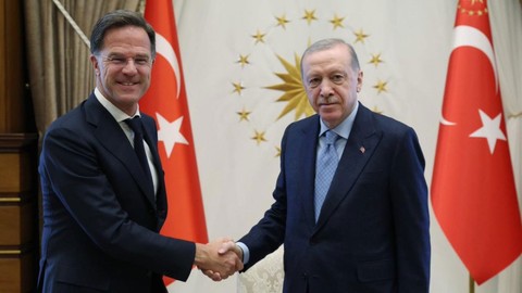 Cumhurbaşkanı Erdoğan, Mark Rutte'yi kabul etti