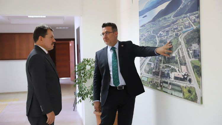 Başsavcı Yeldan’dan, İYTE Rektörü Baran’a ziyaret! - Resim: 2