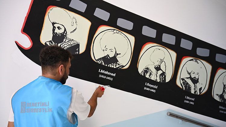 Okulları güzelleştiren yükümlülere Başsavcı Kurtaran’dan ziyaret - Resim: 2