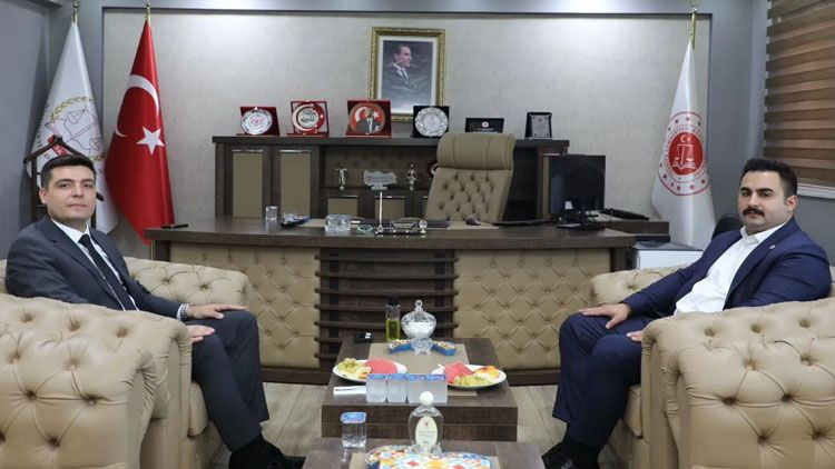 Başsavcı Sandal ve Komisyon Başkanı Güler, Kaymakam Ülkü’yü ağırladı! - Resim: 3