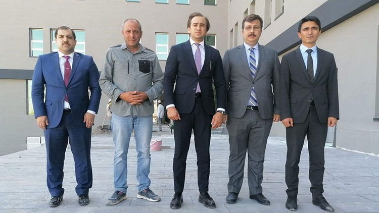 Hınıs Adalet Sarayı inşaatında incelemelerde bulundular! - Resim: 1