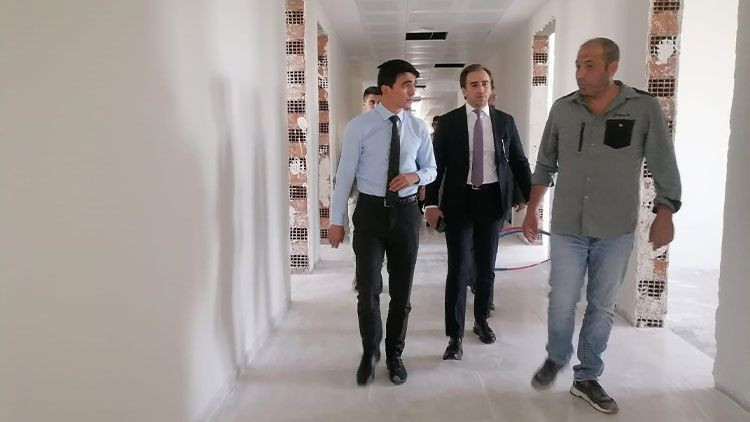 Hınıs Adalet Sarayı inşaatında incelemelerde bulundular! - Resim: 2