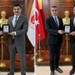 Elmadağ Adliyesi'nde veda programı! Savcılara plaket takdim edildi