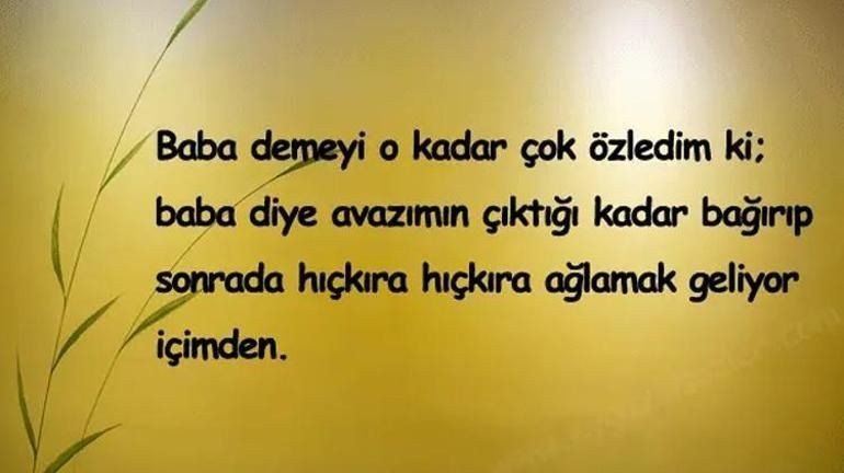 ÖLEN BABALAR İÇİN GÜNÜ MESAJLARI 2025 || Duygusal, anlamlı, özlem içeren vefat eden babalar için Babalar Günü mesajları - Resim: 3
