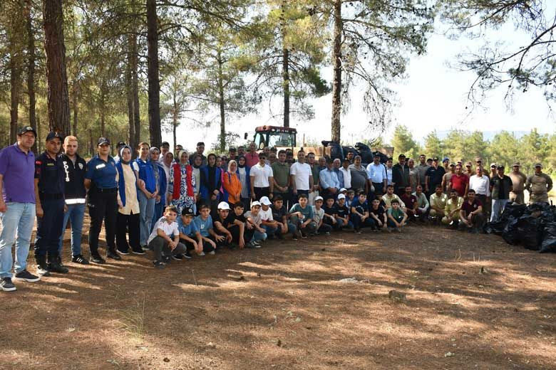 Vezirköprü’de orman temizliği seferberliği! Başsavcı Vekili Alevli de destek verdi - Resim: 1