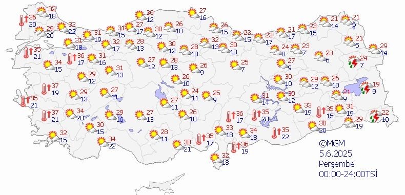 BAYRAMDA HAVA NASIL OLACAK? Meteoroloji 5 günlük hava raporunu yayınladı. İşte gün gün hava durumu - Resim: 6