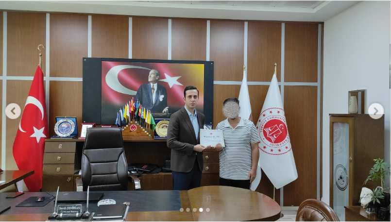 Başsavcı Demirkıran'dan yükümlülere teşekkür belgesi! Adliyeyi boyayıp temizlemişlerdi - Resim: 4