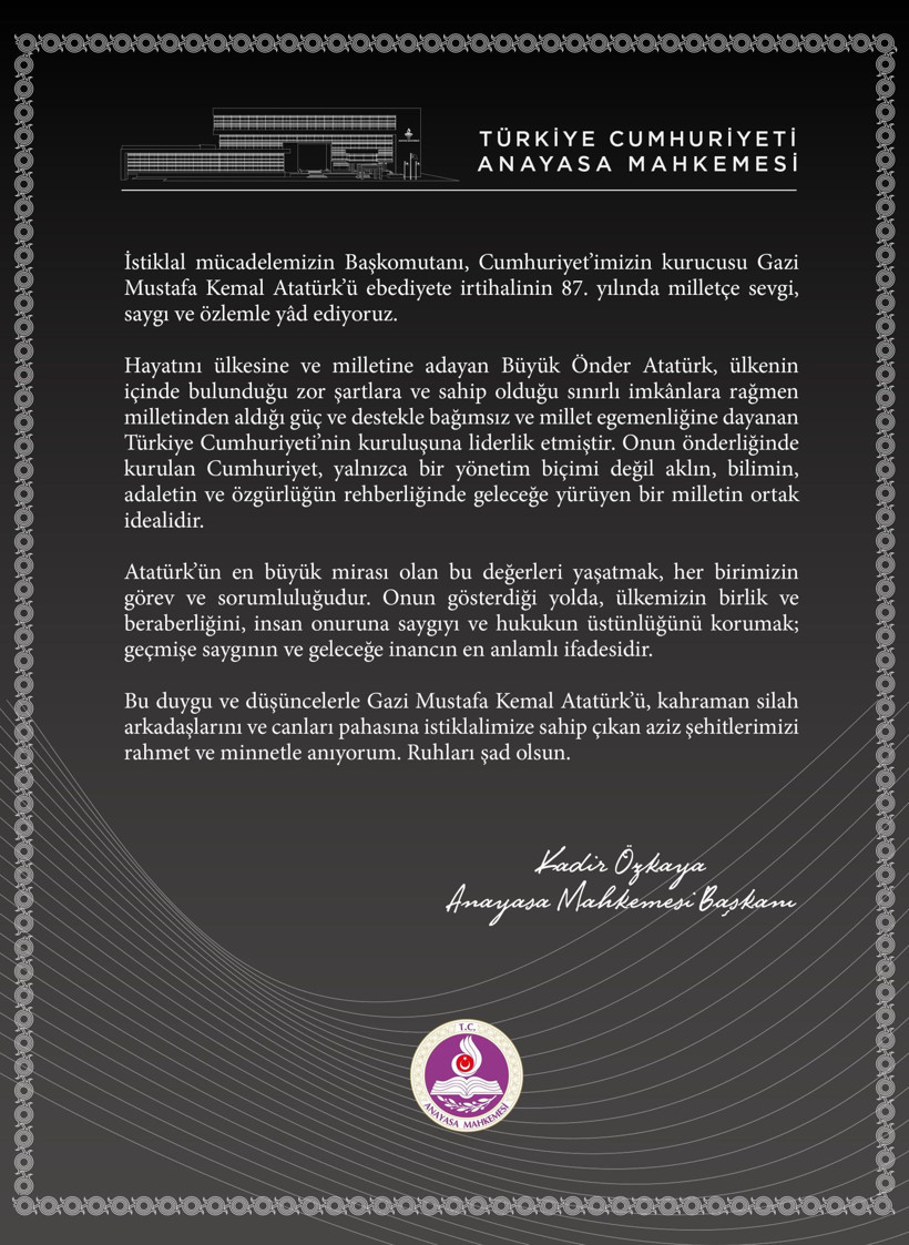 Adalet teşkilatından 10 Kasım mesajları - Resim: 3