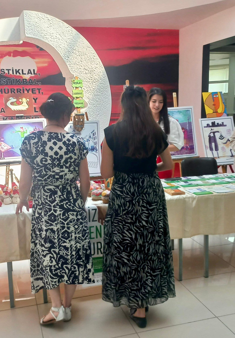 Başsavcı Vekili Yıldız ve savcılar katıldı! Edirne Adliyesine YEDAM atölye ve karikatür sergisi - Resim: 3