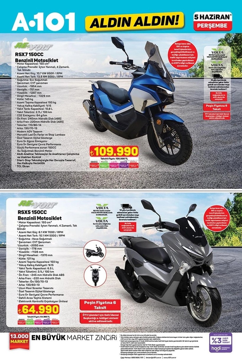 A101 5 HAZİRAN KATALOĞU 2025 || Bu Perşembe A101’de benzinli motosiklet indirimde! İşte 5 Haziran 2025 A101 aldın aldın kataloğu - Resim: 3