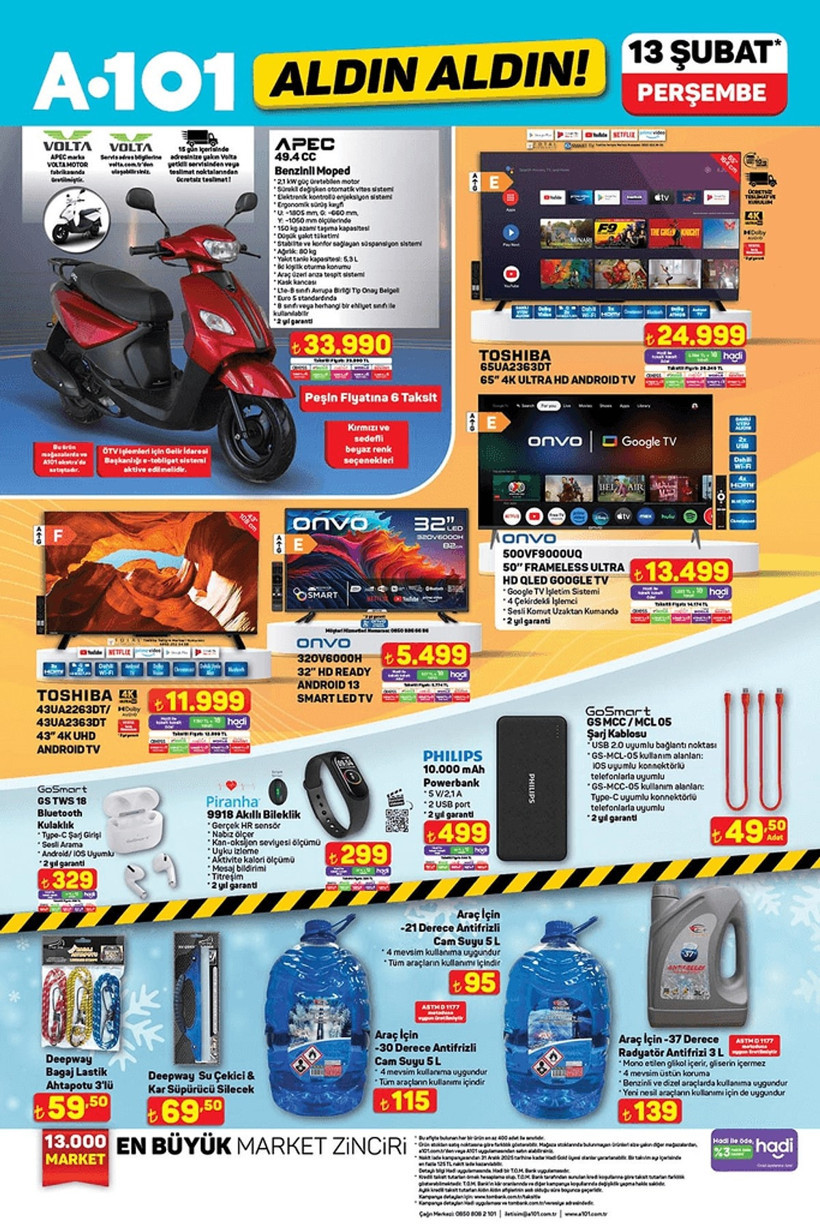 A101 13 ŞUBAT KATALOĞU 2025: Bu Perşembe A101’de Benzinli Moped 33.990 TL! - Resim: 2