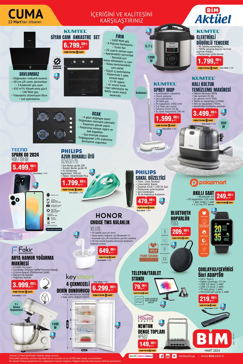 19-22 Mart 2024 BİM aktüel kataloğu! BİM'e çekme karavan, çapa makinesi geliyor! - Resim: 7