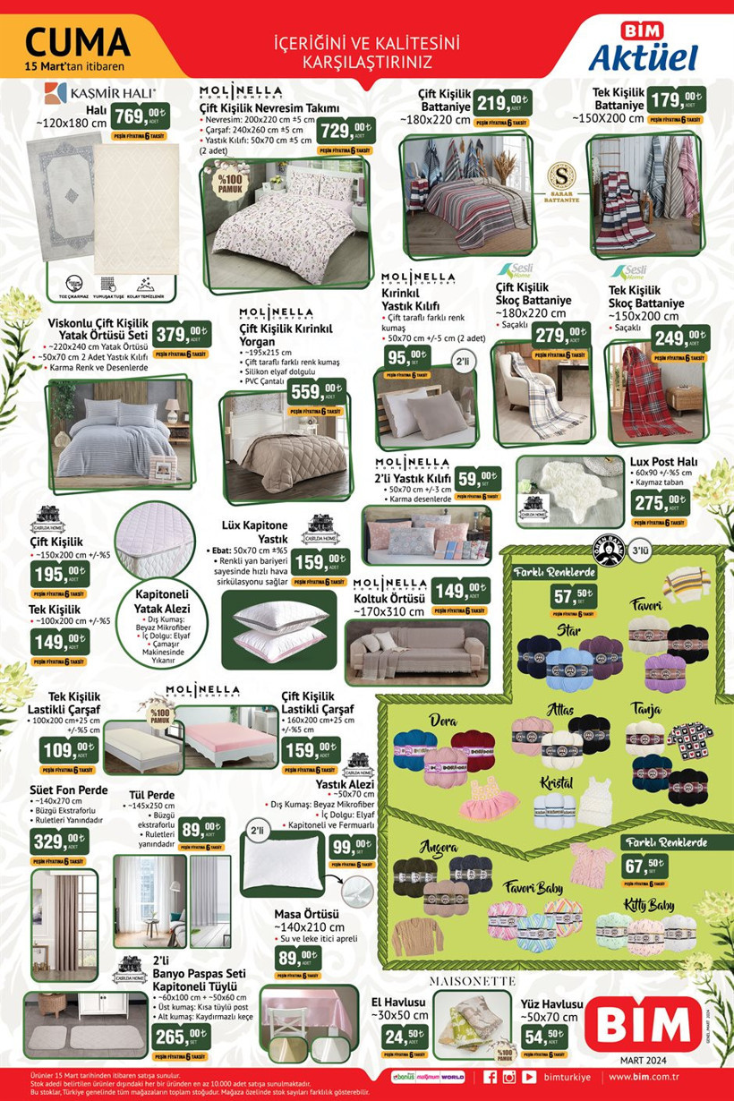 15 Mart 2024 BİM aktüel kataloğu! BİM'e çeyiz paketi geliyor! - Resim: 4