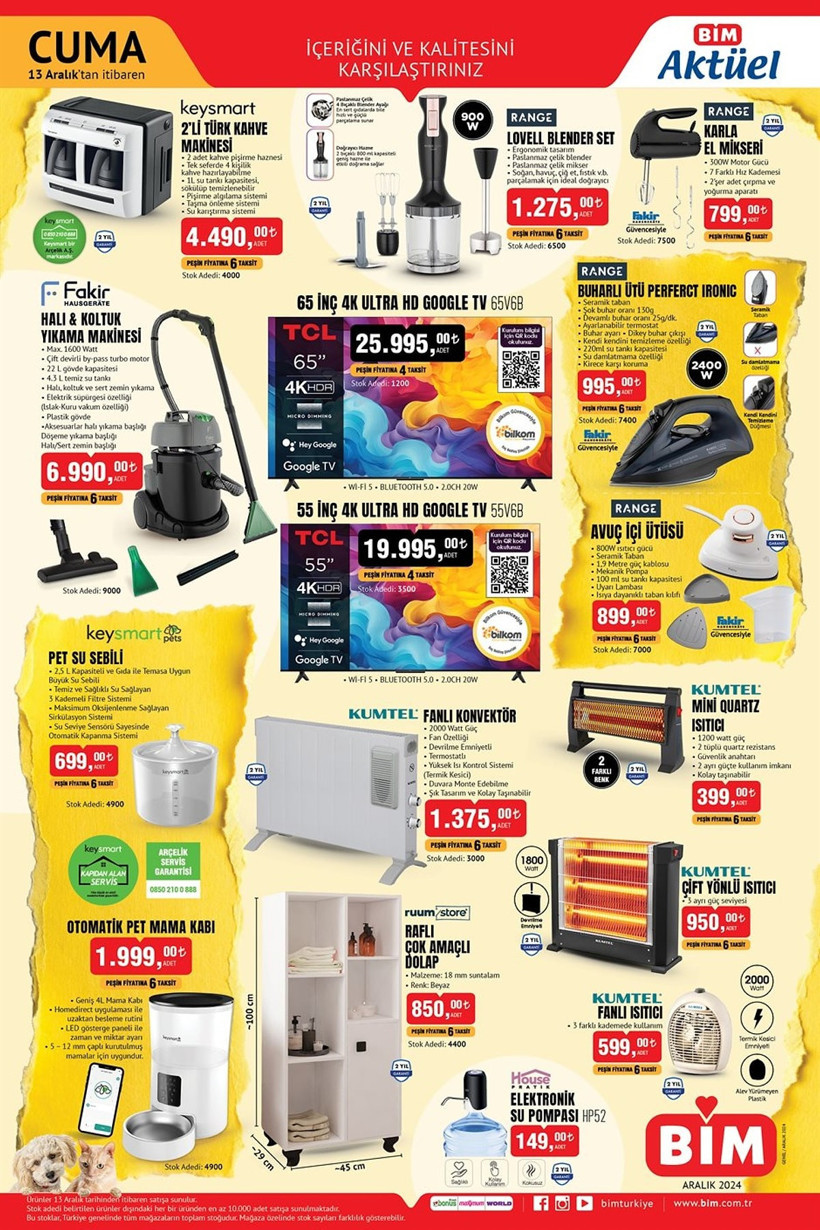 BİM 13 ARALIK KATALOĞU 2024: Bu Cuma BİM’de Tefal düdüklü tencere indirimde! - Resim: 4