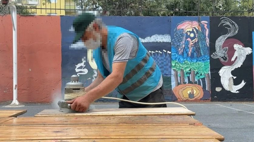 İstanbul'da yükümlüler 85 okul boyadı! 'Geçmişin izlerini sil, geleceğe renk kat' projesi - Resim: 3