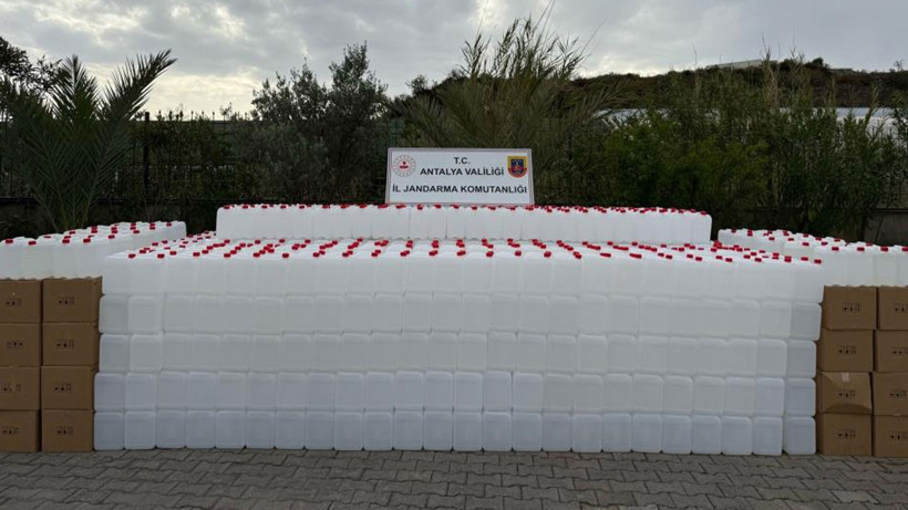 Alanya Cumhuriyet Başsavcılığı talimatı verdi! 20 bin litre etil alkol ele geçirildi