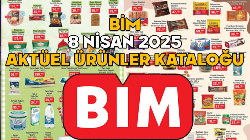 BİM 8 NİSAN KATALOĞU 2025: Bu salı BİM’de Margarita pizzadan ve Makarona gıda ürünleri indirimde!