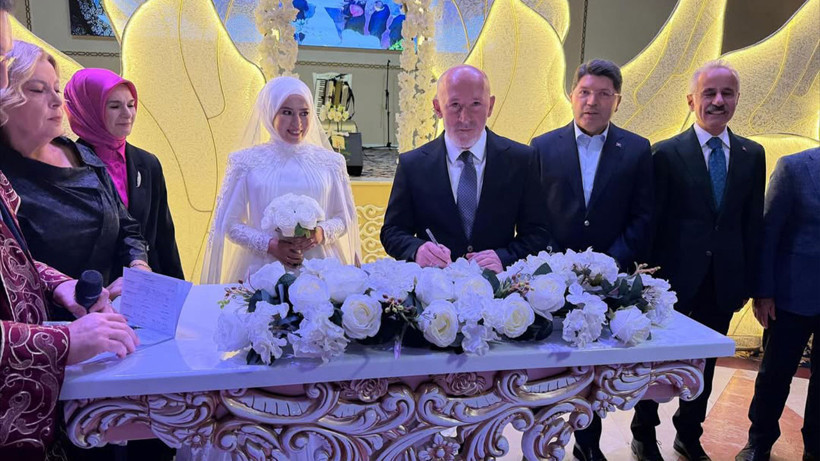 Kamu Denetçisi Balta, dünya evine girdi! Bakan Tunç ve Mehmet Akarca şahitlik etti