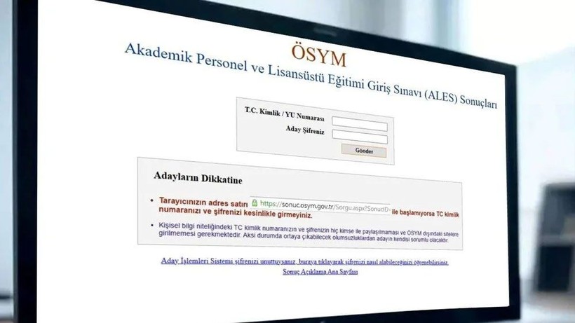 ALES/1 SONUÇLARI SORGULAMA EKRANI 2025: ÖSYM ALES sonuç sorgulama sayfası erişime açıldı mı? ALES/1 sonuçları açıklandı mı? - Resim: 1