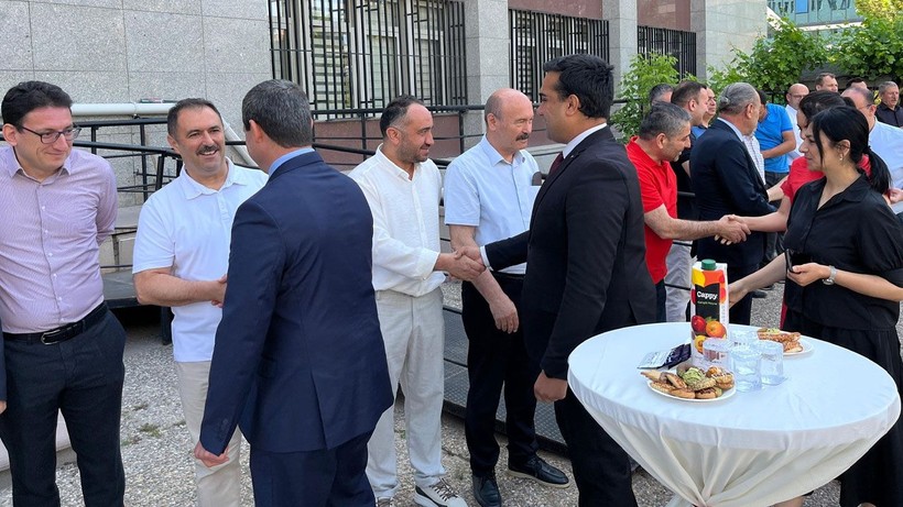 Aksaray Adliyesi'nde bayramlaşma töreni! Yargı mensupları tatil sonrası bir araya geldi - Resim: 6