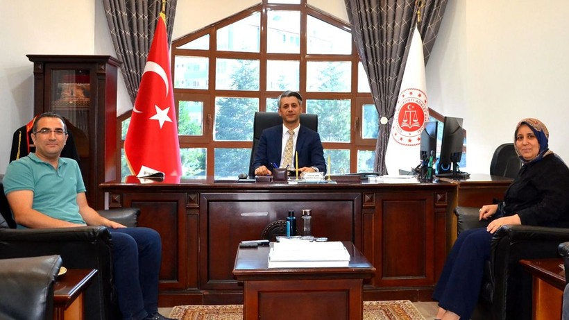 Afşin Başsavcısı Hüseyin Arık'a gazetecilerden ziyaret! Basının önemine dikkat çekti - Resim: 3