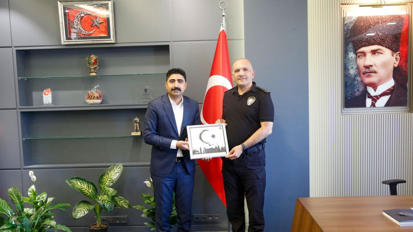 İl Emniyet Müdürü Tecimer'den Başsavcı Aydoğan ve Komisyon Başkanı Akdoğan'a veda ziyareti - Resim: 3