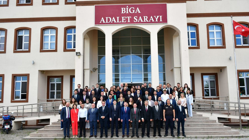 Biga Adliyesi'nde yeni dönem! Ağır Ceza Mahkemesi faaliyete geçti - Resim: 9