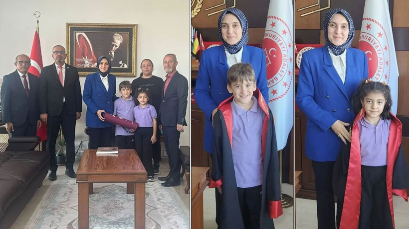 Başsavcı Ünver, satranç temsilcilerini makamında ağırladı! Minik sporculara böyle jest yaptı - Resim: 1