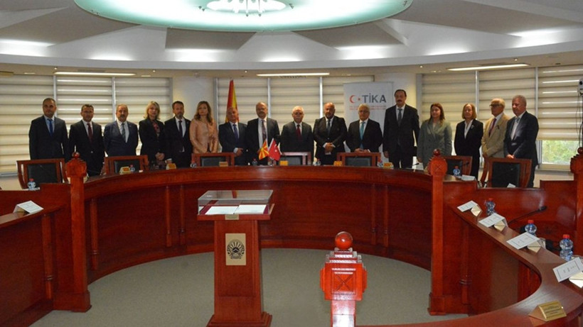 Kuzey Makedonya'yı ziyaret etti! AYM Başkanı Özkaya mevkidaşı ile görüştü - Resim: 2