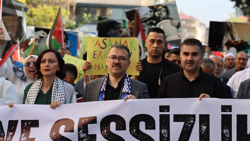 Vali Tuna ile Başsavcı Dede'den Filistin'e destek! "Her zaman Filistin'in yanındayız" - Resim: 2