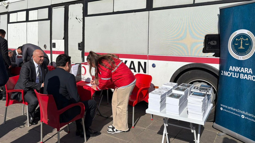 Ankara 2 No’lu Barosu’ndan kan bağışı etkinliği! Ankara Adliyesi’nde destek çağrısı - Resim: 3