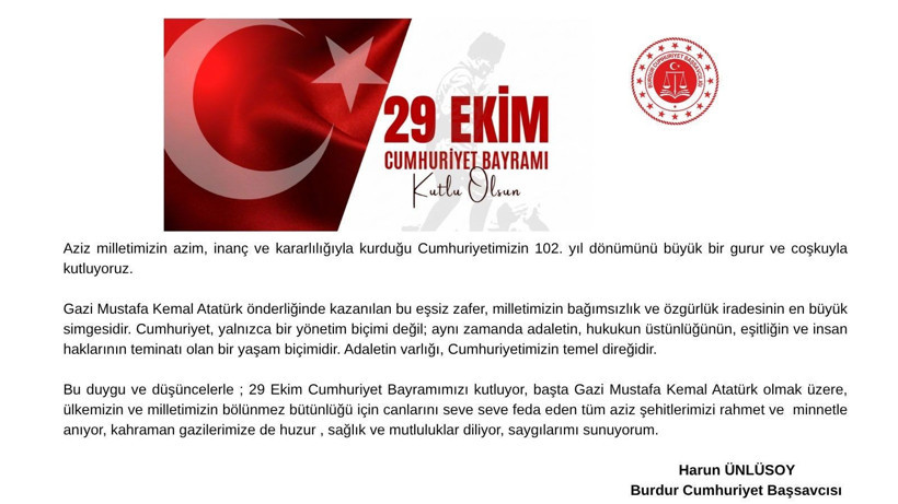 Yargı camiasında 29 Ekim coşkusu! İşte kutlama mesajları… - Resim: 11