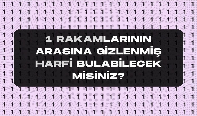 Sadece atmaca gibi gözleri olanlar çözebiliyor! Rakamlar arasına gizlenen harf bulamayanları çıldırtıyor: 7 saniyede... - Resim: 1