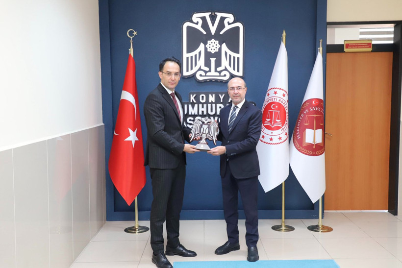 Başsavcı Cuma Çoban’a ayrı ayrı hayırlı olsun ziyareti! Her iki ismi makamında ağırladı - Resim: 4