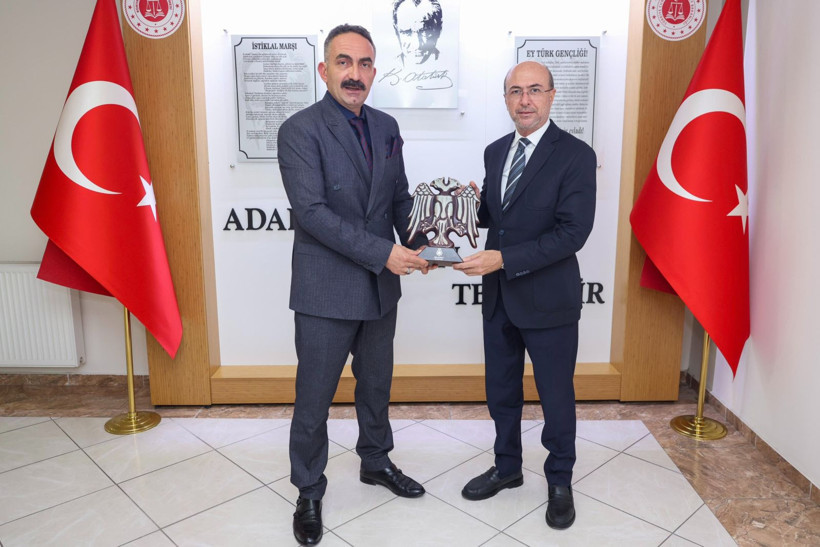 Başsavcı Cuma Çoban’a ayrı ayrı hayırlı olsun ziyareti! Her iki ismi makamında ağırladı - Resim: 5