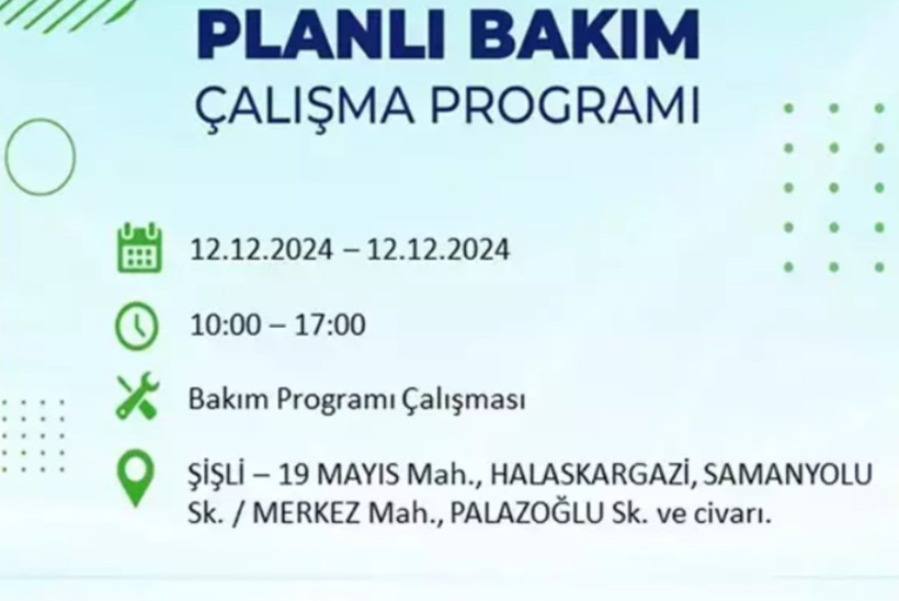 12 ARALIK İSTANBUL ELEKTRİK KESİNTİSİ 2024: BEDAŞ uyardı! Elektrikler ne zaman gelecek? - Resim: 4