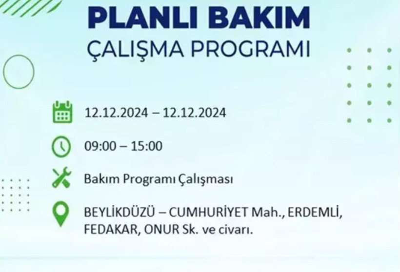 12 ARALIK İSTANBUL ELEKTRİK KESİNTİSİ 2024: BEDAŞ uyardı! Elektrikler ne zaman gelecek? - Resim: 43