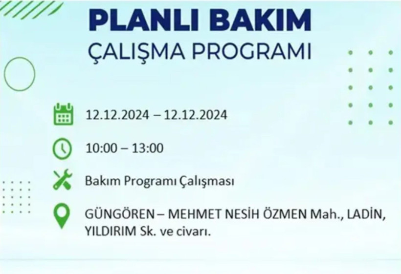 12 ARALIK İSTANBUL ELEKTRİK KESİNTİSİ 2024: BEDAŞ uyardı! Elektrikler ne zaman gelecek? - Resim: 23
