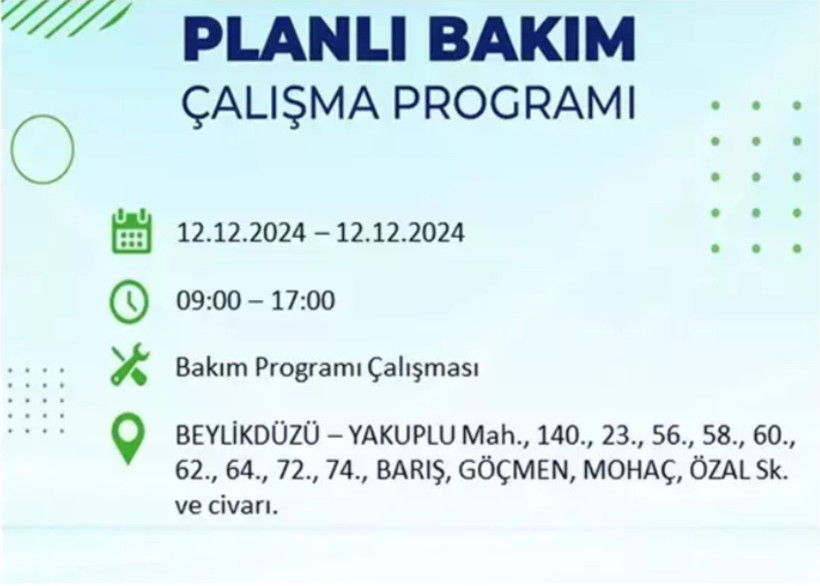 12 ARALIK İSTANBUL ELEKTRİK KESİNTİSİ 2024: BEDAŞ uyardı! Elektrikler ne zaman gelecek? - Resim: 41