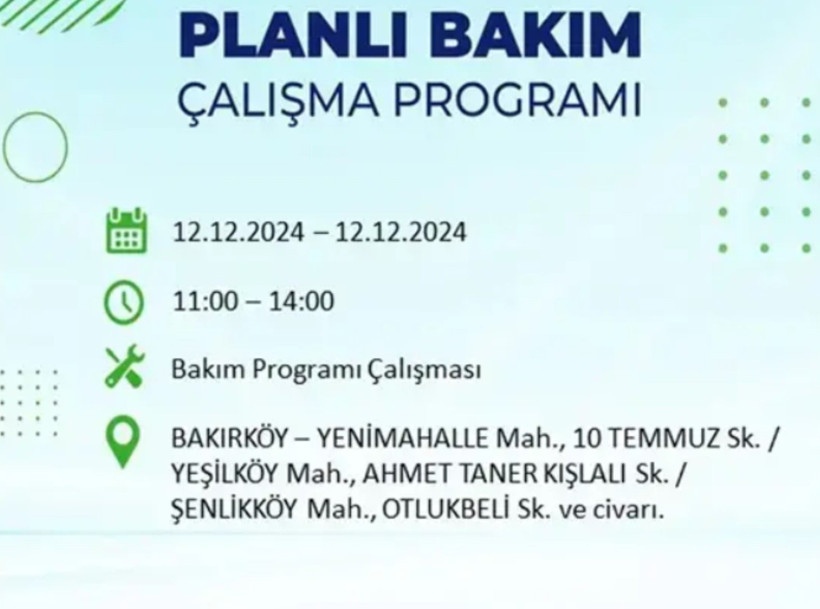 12 ARALIK İSTANBUL ELEKTRİK KESİNTİSİ 2024: BEDAŞ uyardı! Elektrikler ne zaman gelecek? - Resim: 44