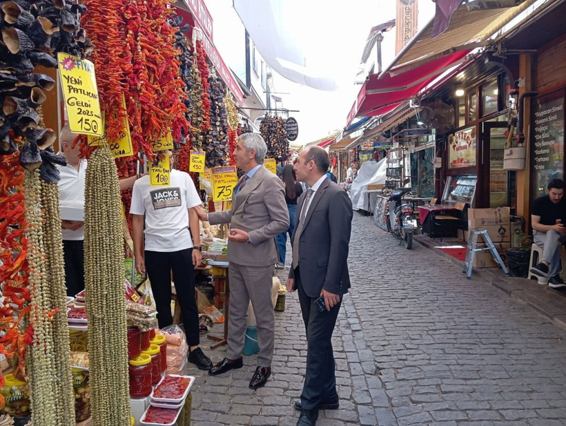 Kaymakam Coşkun ve Başsavcı Güner’den Tarihi Çarşı esnafına ziyaret - Resim: 4