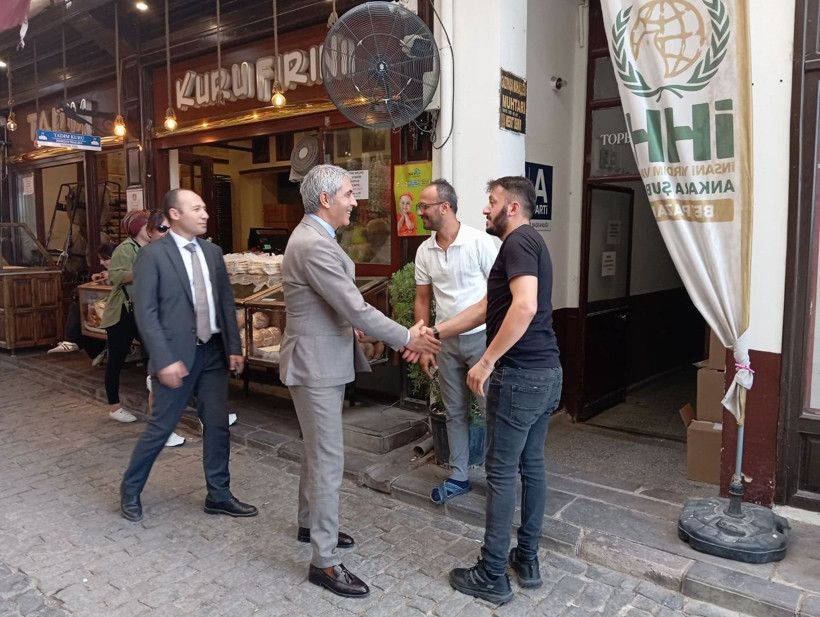 Kaymakam Coşkun ve Başsavcı Güner’den Tarihi Çarşı esnafına ziyaret - Resim: 3