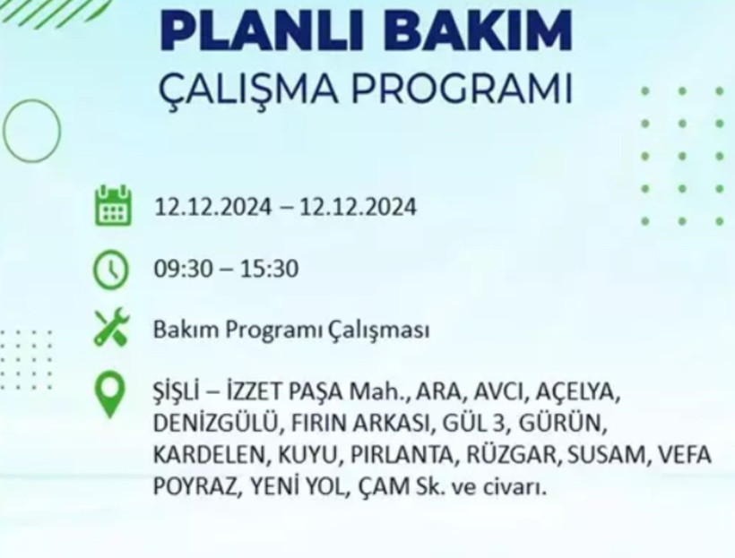 12 ARALIK İSTANBUL ELEKTRİK KESİNTİSİ 2024: BEDAŞ uyardı! Elektrikler ne zaman gelecek? - Resim: 8