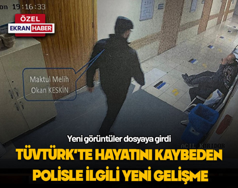 TÜVTÜRK'te darp sonucu hayatını kaybeden polisle ilgili yeni görüntüler