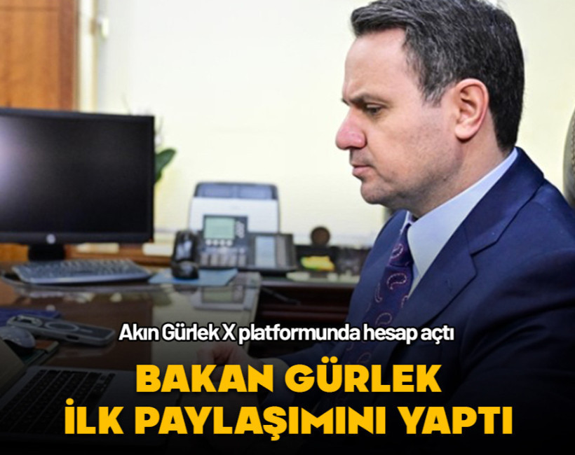 Adalet Bakanı Akın Gürlek X platformunda hesap açtı