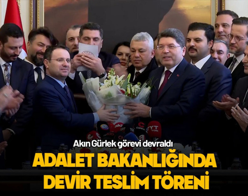 Adalet Bakanlığında devir teslim gerçekleşti