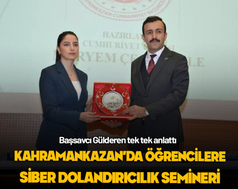 Kahramankazan'da öğrencilere siber dolandırıcılık semineri