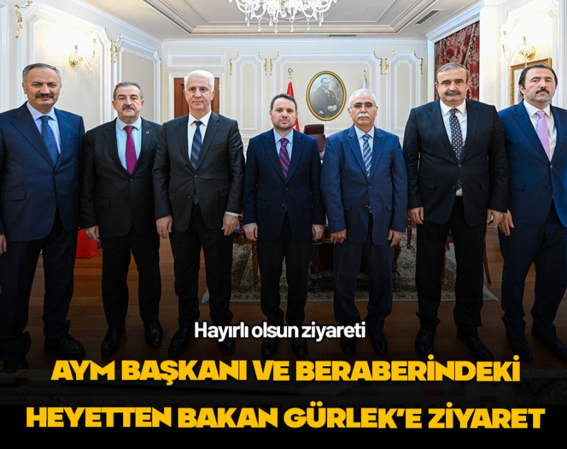 Anayasa Mahkemesi Başkanı’ndan Bakan Gürlek’e ziyaret